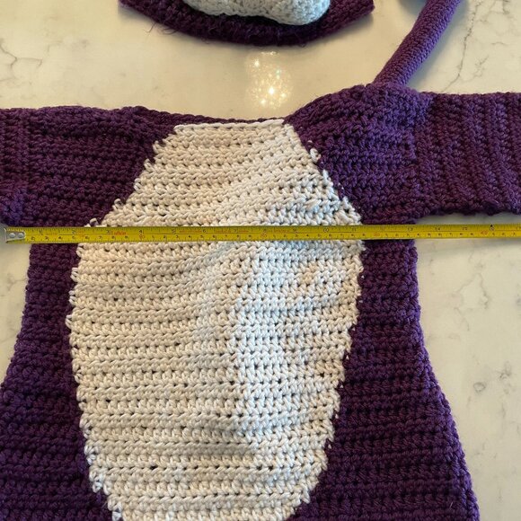 Gorgeous Pokemon Rattata Sweater / Hat Handmade Crochet Rare OOAK-Halloween - Picture 5 of 9